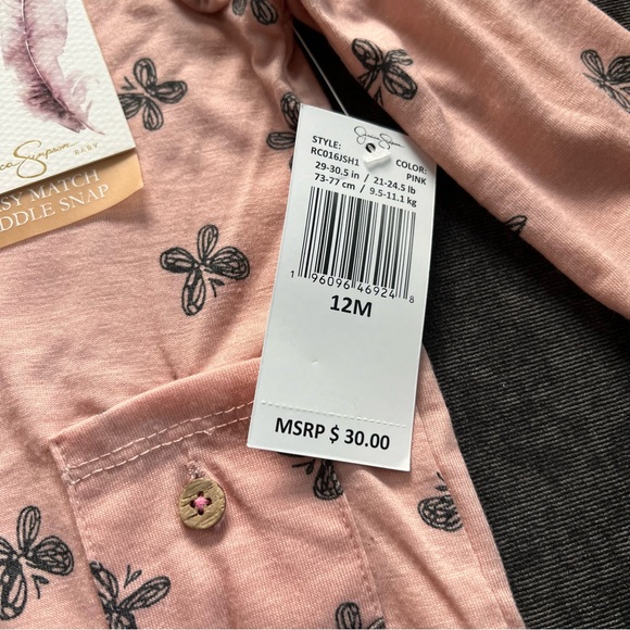 NWT Jessica Simpson Coverall and Headband Set Size 12 Months - Picture 2 of 4